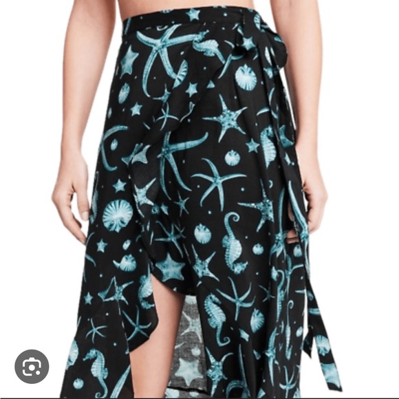 NWT Aguabendita X Target Deep Sea Print Wrap Skirt - Sz. XXL - Picture 3 of 7